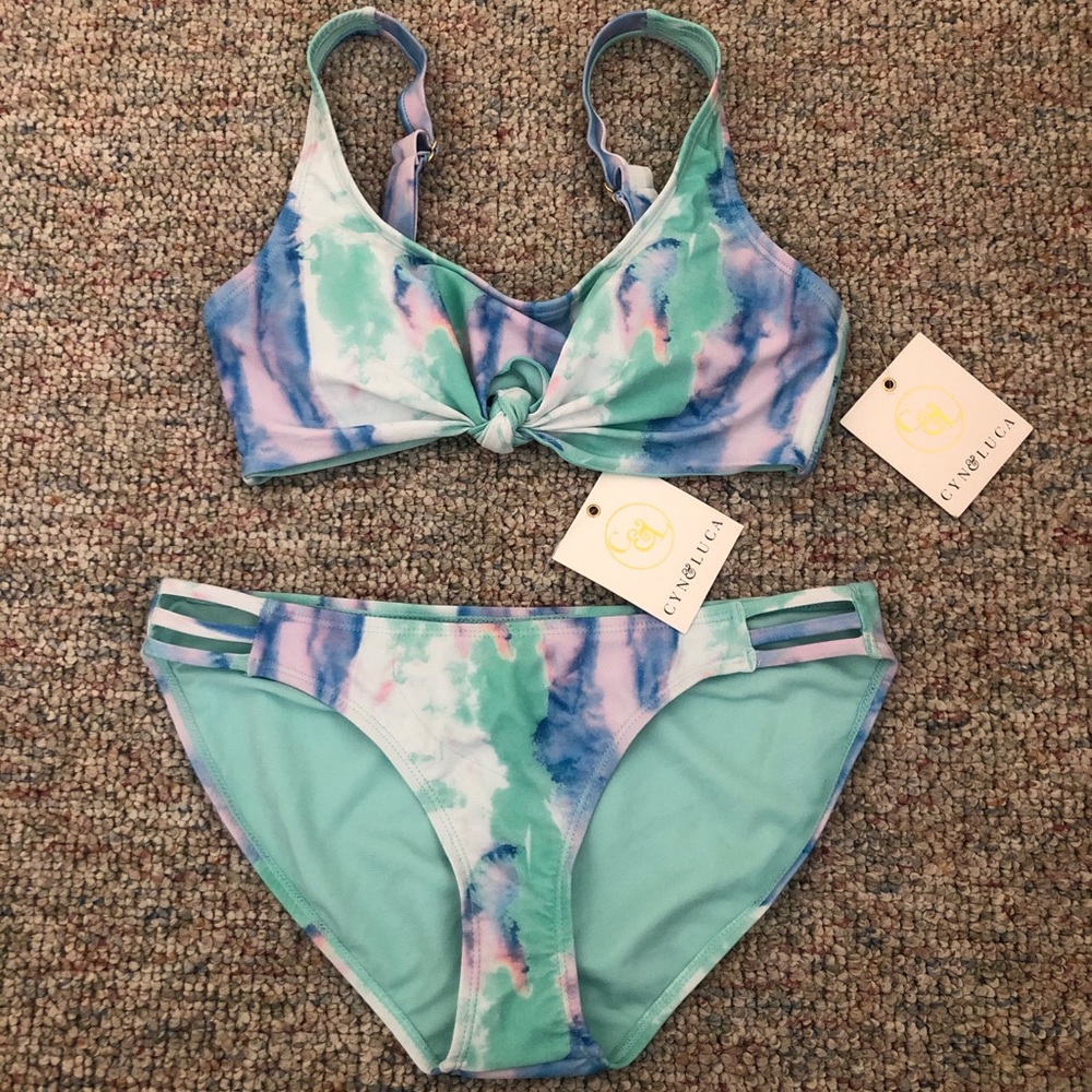 NWT Pastel Tye Dye Bikini